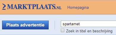 spartamet kopen marktplaats